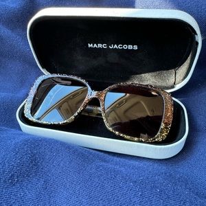 Marc Jacobs women’s glitter leopard print sunglasses - worn one time